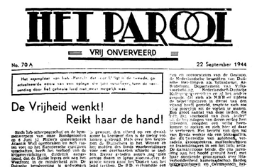 Het parool komt voort uit een verzetskrant