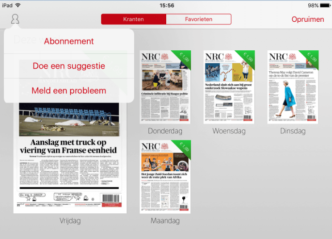 nrc lezen op ipad