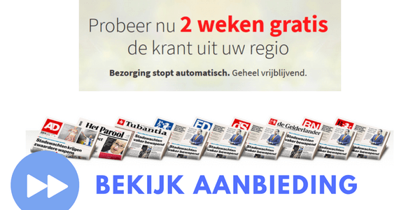 regionaal dagblad gratis actie