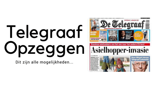 Telegraaf opzeggen instructies