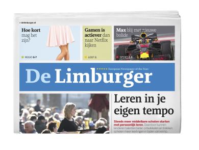 voorpagina van dagblad de limburger