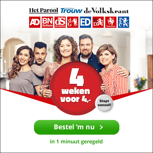 4 weken 4 euro actie parool