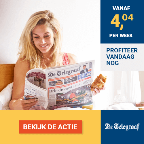 Topkorting bij zaterdag abonnement Telegraaf