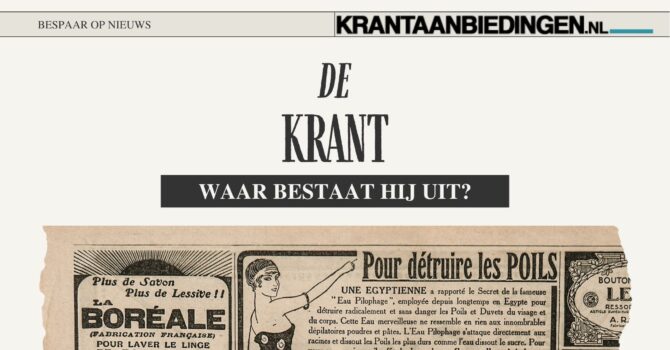 Onderdelen van een krant