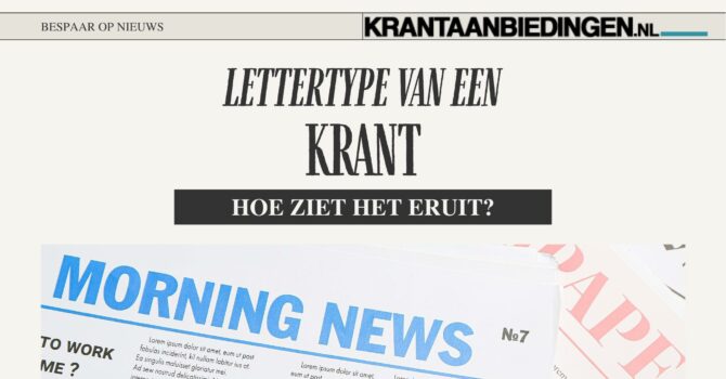 krant lettertype