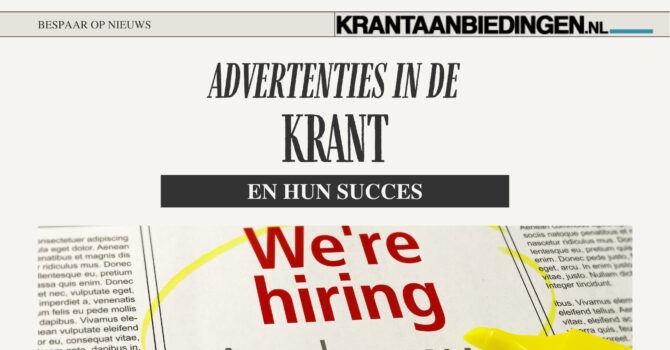 krant advertenties